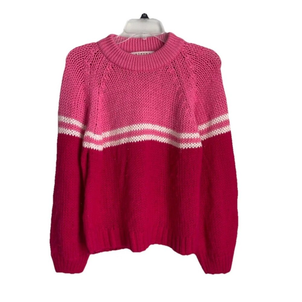 Xirena Multicolor Alpaca Blend Striped Crew Neck Sweater
